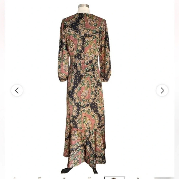J CREW Point Sur Long Sleeve
Paisley Maxi Dress  size 2 - Picture 3 of 15